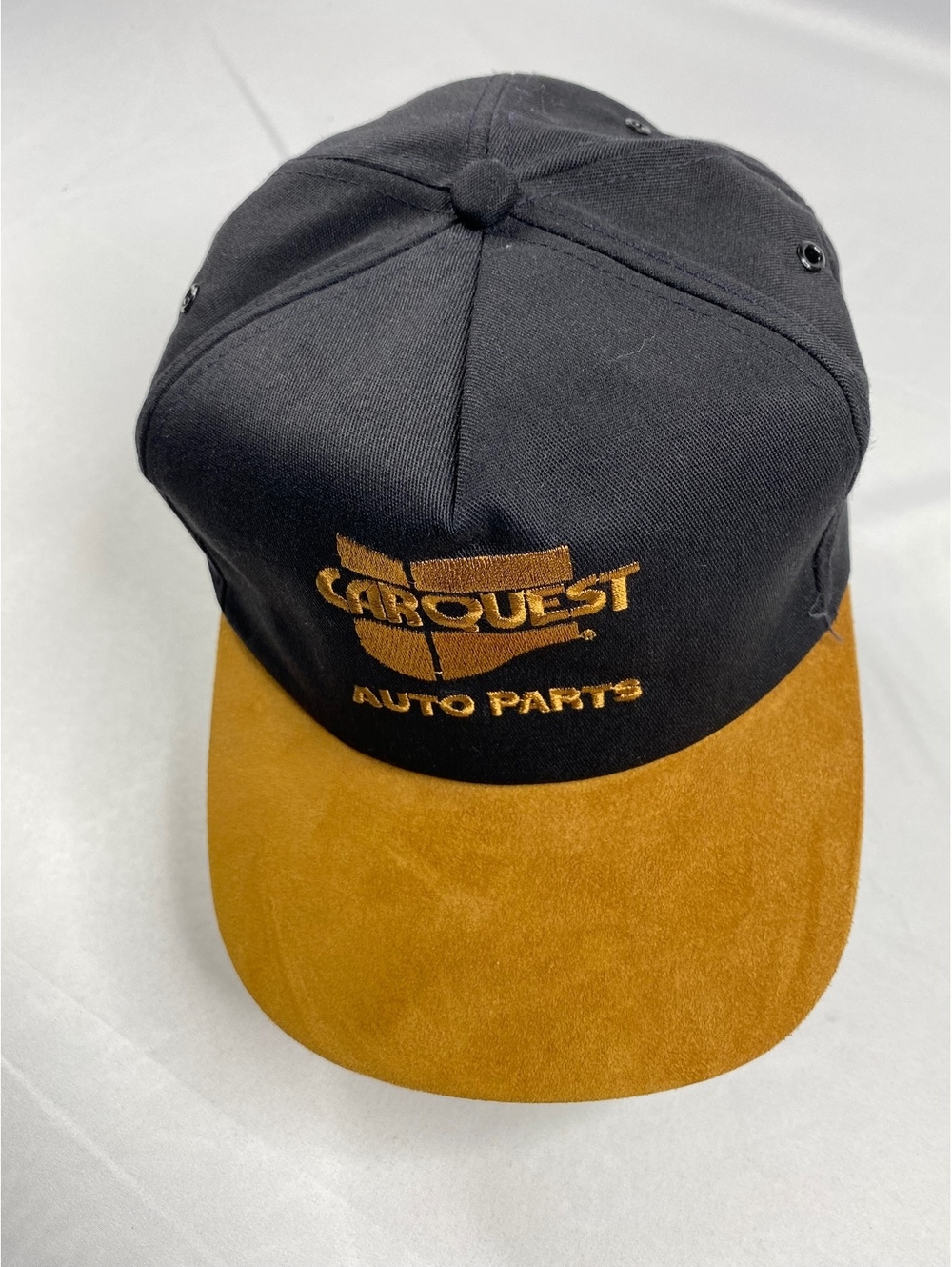 Carquest Auto Parts black cap with tan brim